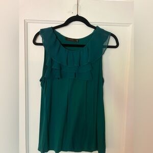 The Limited Emerald Green Flutter Tank Blouse - Size Medium (M)